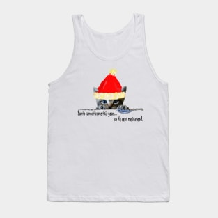 Funny Christmas Cat meme Tank Top